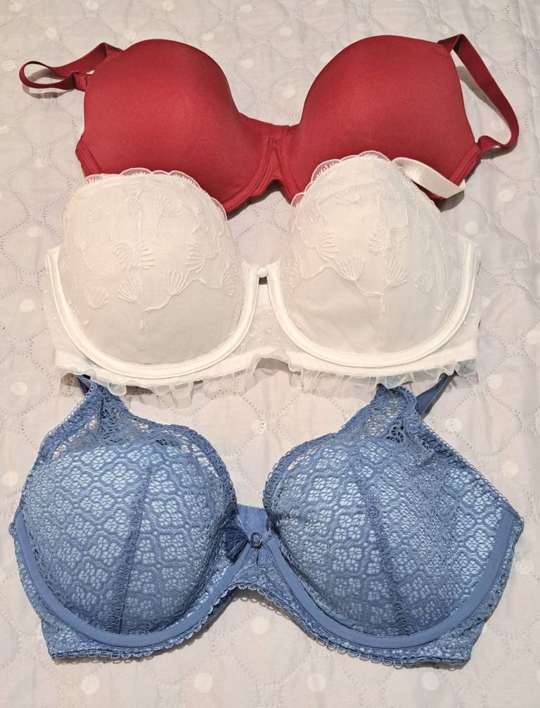 3 X LADIES BRAS  BNWT   - SIZE 34E - FULL DETAILS IN DESCRIPTION
