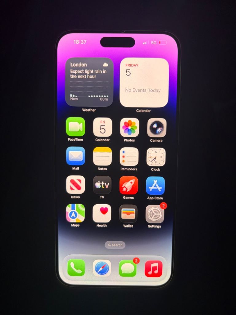 Apple iPhone 14 Pro Purple – Screen & Back Damaged