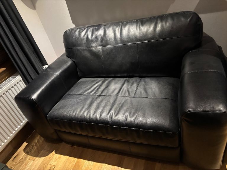 SCS leather sofa - 2 seater 
