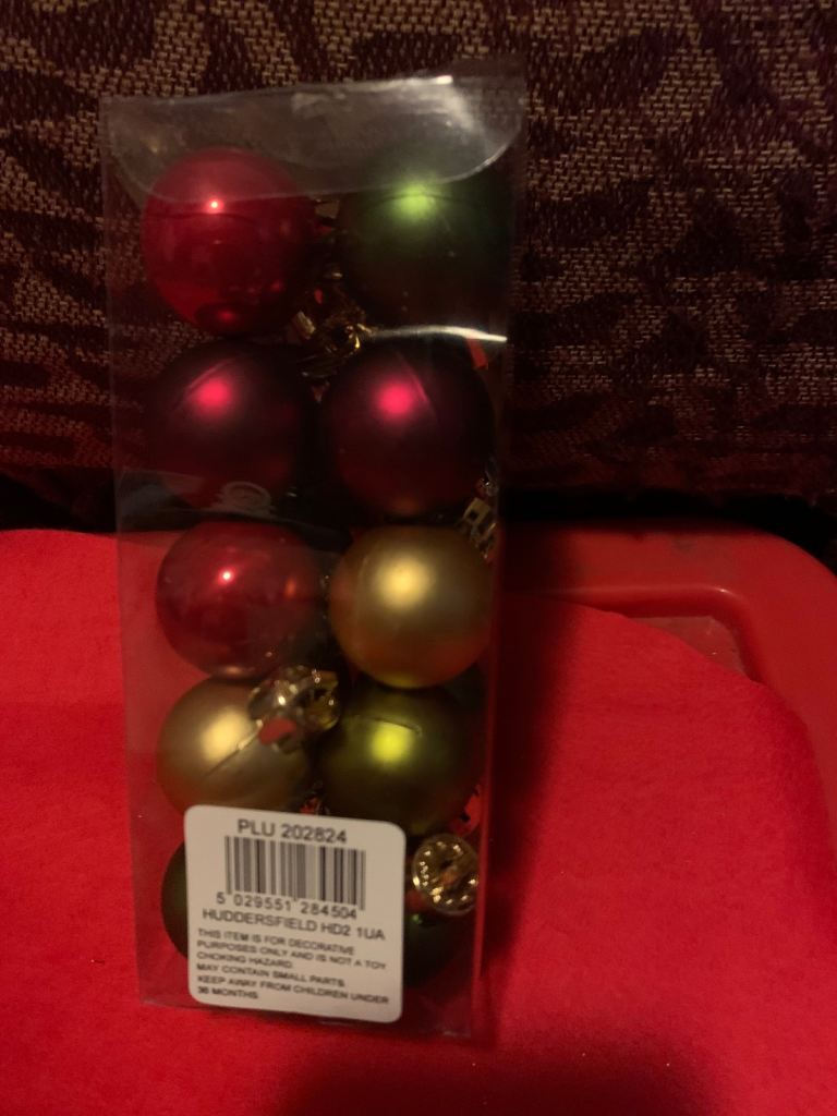 Christmas Baubles, Tinsel garland, Bead Chain 