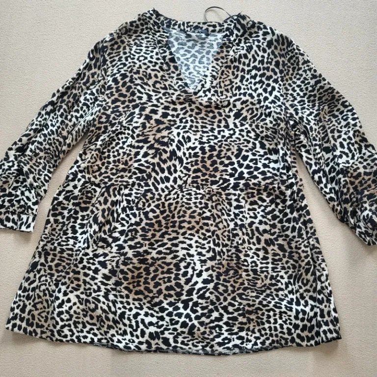 George Leopard Print Top Size 10