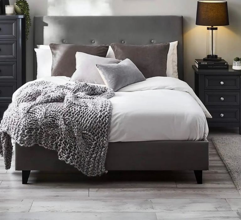 Shoreditch Fabric ottoman bed