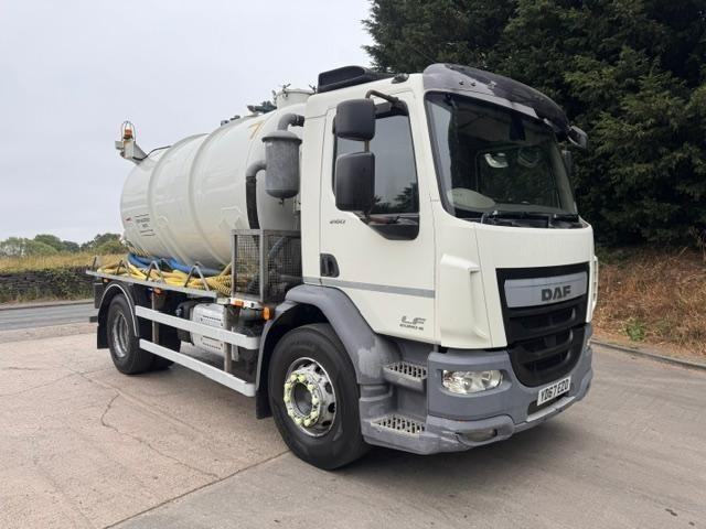2017 67 DAF LF 260 Euro 6 G.K &N 2000gln vacuum tanker water re-fill tanker