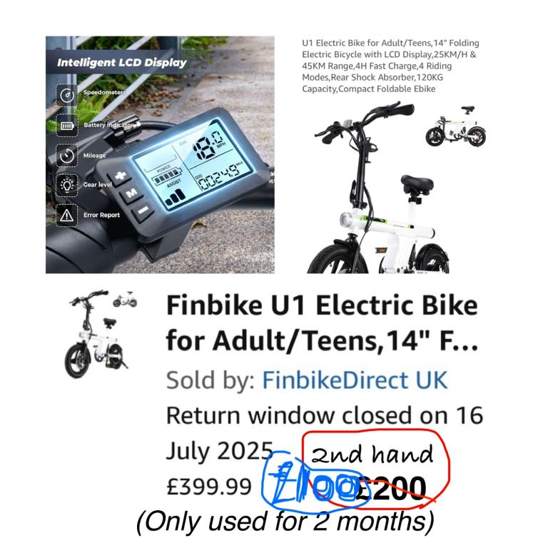 image for E-bike barely used £100! I spent £399
