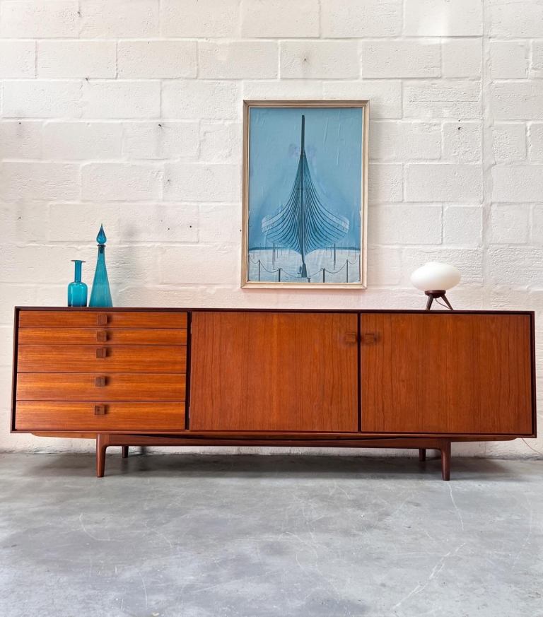 Vintage I.B. Kofod Larsen G-Plan ‘Danish Line’ Sideboard, 1960s