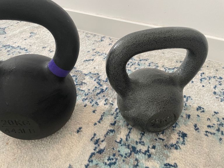 Pair of Kettlebells - 20kg and 12kg, Good Condition