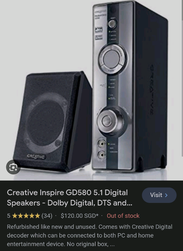 image for Digital, Optical & Analogue 5.1 Surround Sound Amplifier & Subwoofer