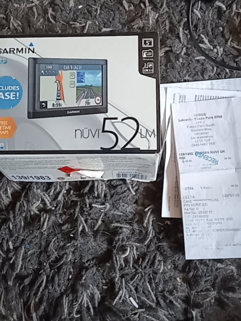 GARMIN NUVI 52 LM — Fully Working ✅ Lifetime Free Maps ✅ Boxed Complete ✅