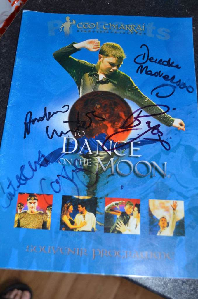 TO DANCE ON THE MOON SIGNED FULL CAST  PROGRAMME