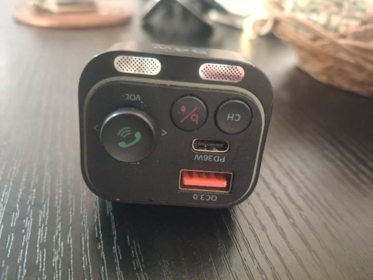 Syncwire Car Charger with Bluetooth FM Transmitter – Good Condition