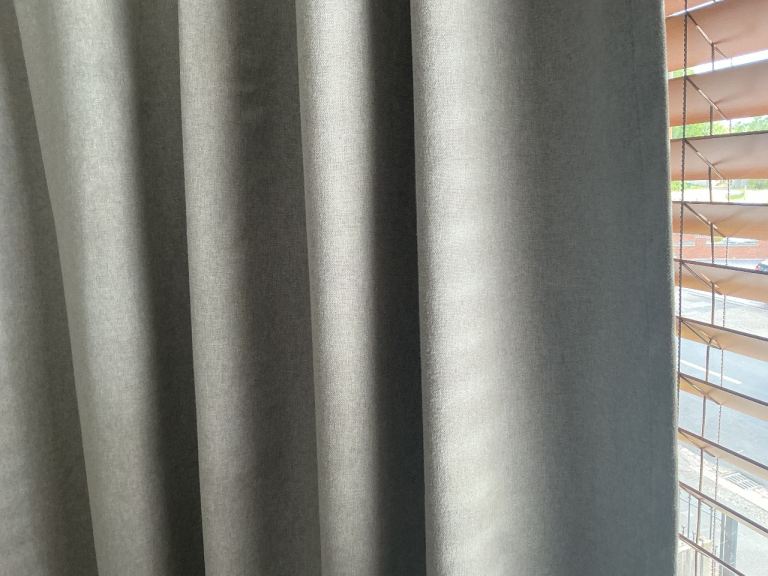 Grey blackout curtains 