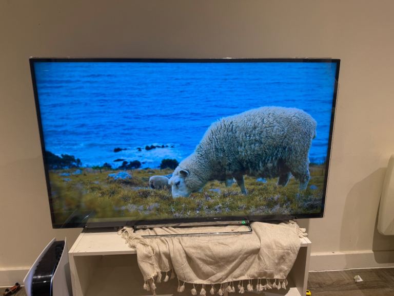 Toshiba 50” 4K Ultra HD Smart TV with screen protector fitted