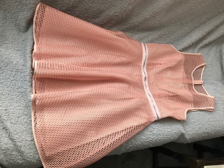 Peach skater dress size 12-14
