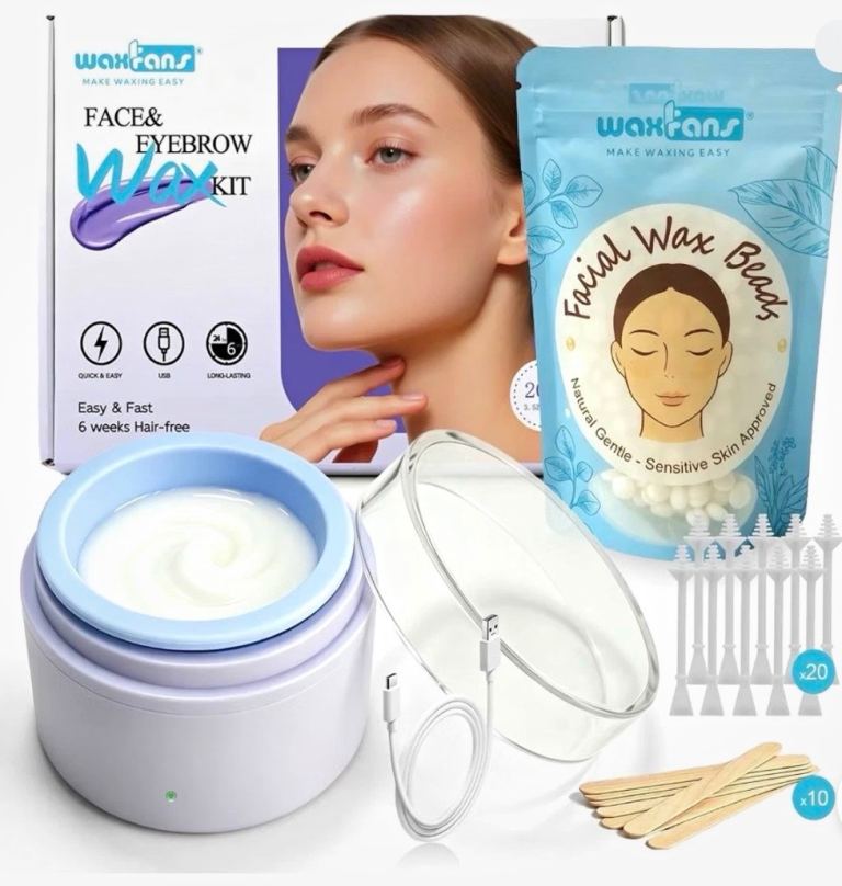 WaxFans Mini Facial Wax Kit - New, Complete Set