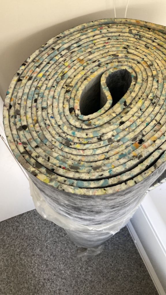 One full roll, 15 square m² of 10 mm underlay high-quality