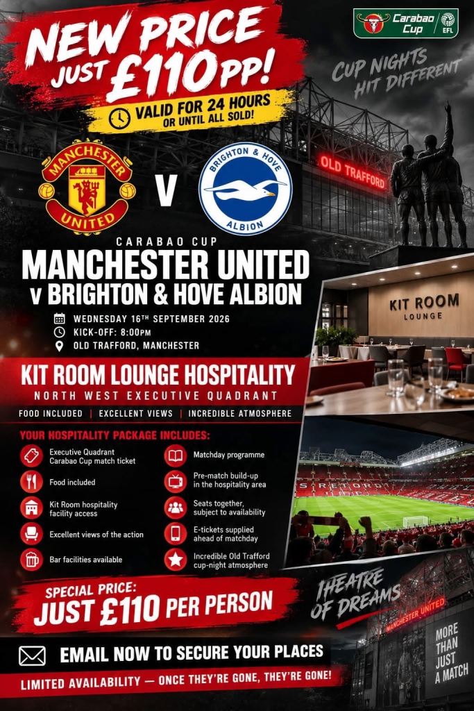 Football Match Tickets - Various Teams & Hospitality Packages