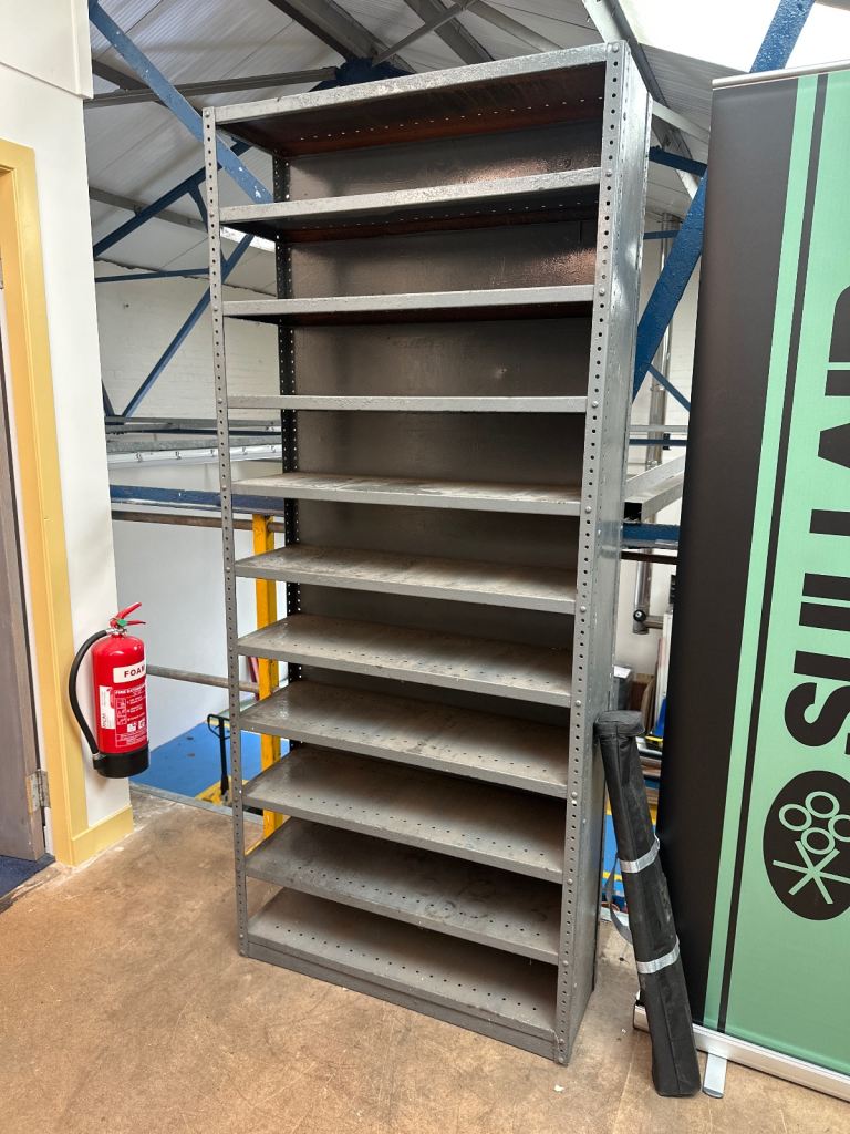 Solid workshop shelving 