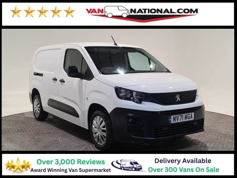 2022 Peugeot Partner 1.5 950 BLUEHDI PROFESSIONAL PREMIUM LONG 100 BHP LWB Panel Van Diesel Manual
