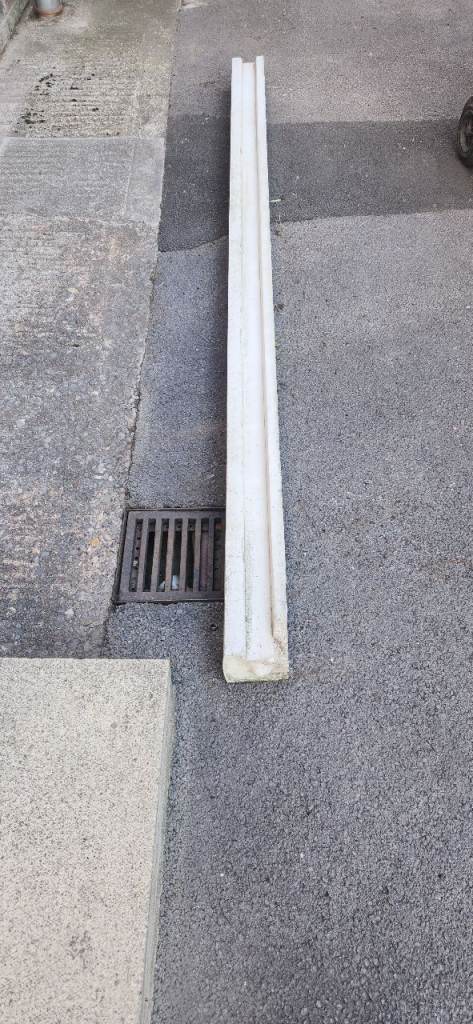 8ft concrete fence post end