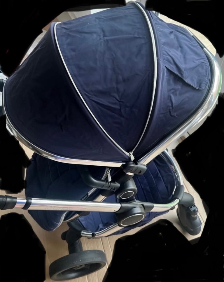 image for Icandy Peach 5, Duo pod Indigo, Parasol and clamp Indigo, Adaptors