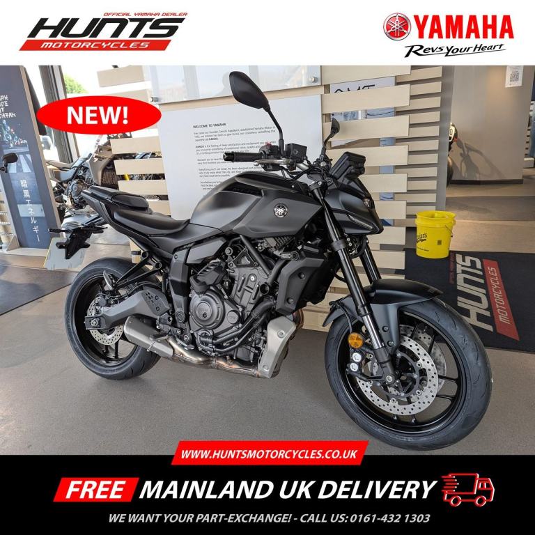 NEW Yamaha MT07 Y-AMT Auto (Tech Black). £7,858 On The Road (No Added Fees)