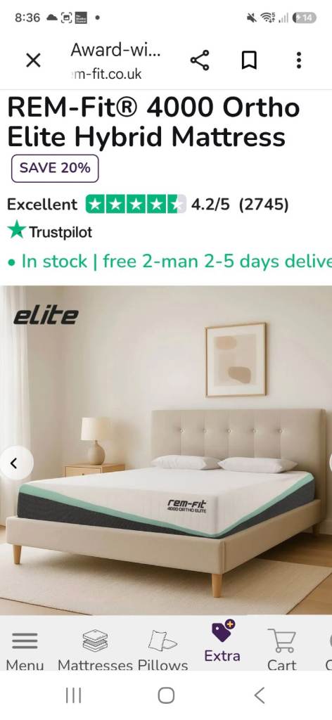 Free new double hybrid mattress