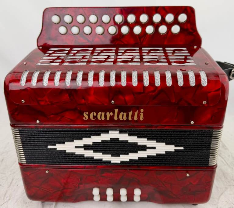 Scarlatti Accordion – Red, Good Condition