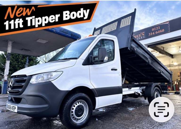2021 Mercedes-Benz Sprinter NEW 11FT TIPPER BODY AUTO 2.1 314 CDI Progressive Tipper Diesel Manual