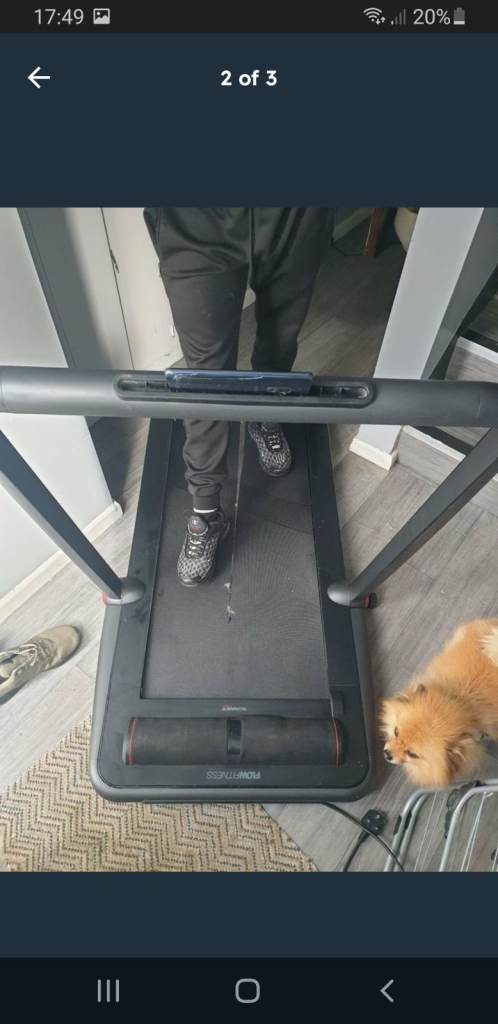 Compact Black Treadmill for Home Use – Good Condition