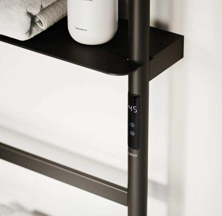Celsius Matte Black Electric Heated Towel Warmer – Lusso (Brand New)