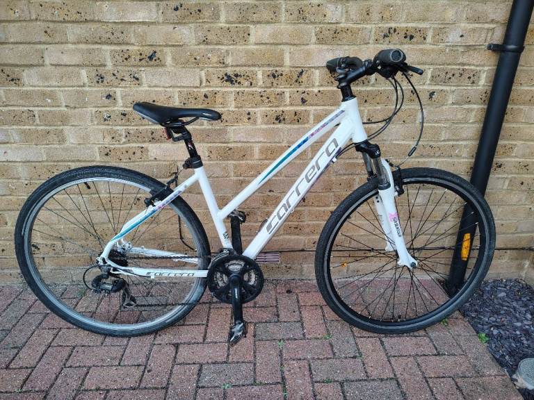 image for Womens Carrera Crossfire Hybrid Bike Road and Trail Bicycle Ladies Medium Cycle