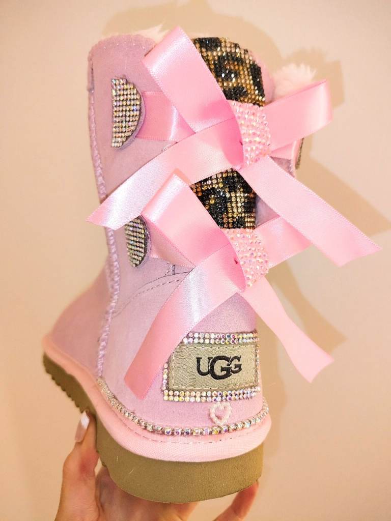 UGG Pink Custom Bling Boots
