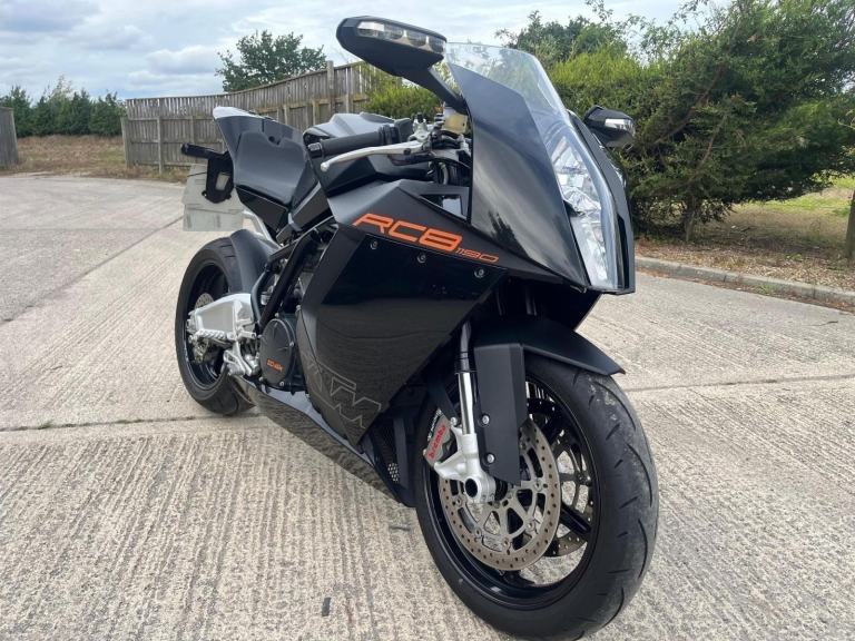 2010 10 KTM 1190 RC8 SUPERBIKE RC V TWIN SPORTS HPI CLEAR SPORTS BLACK NEW MOT