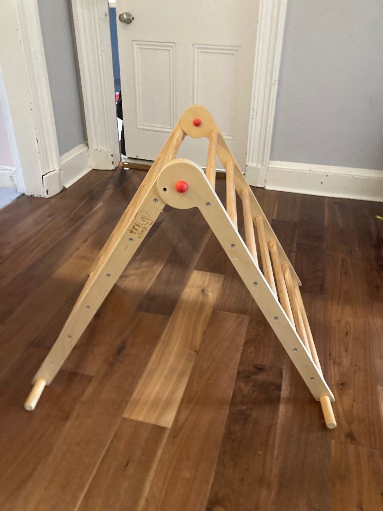 Tri climb natural wood