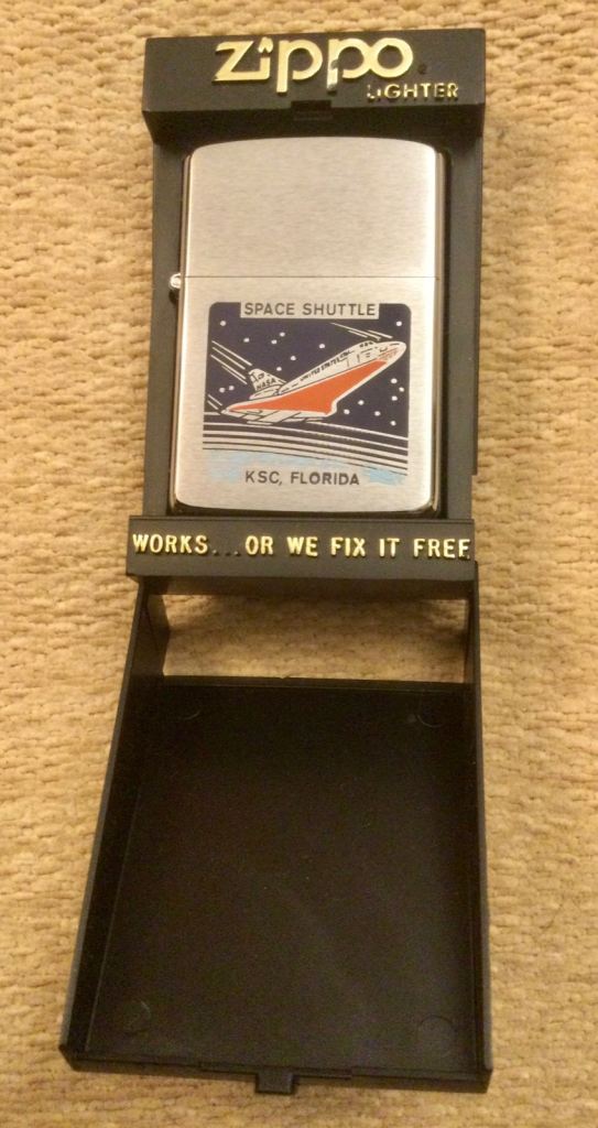 Zippo Space Shuttle Lighter - KSC Florida, As Good As New