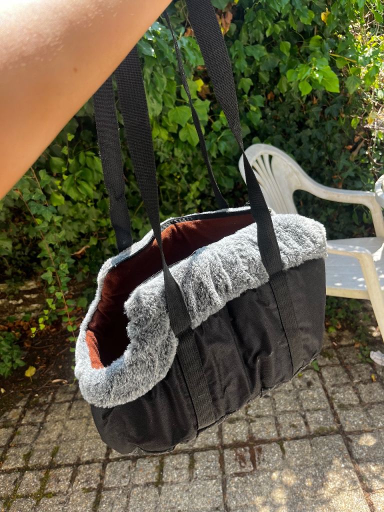 Small pet carrier bag with head hole