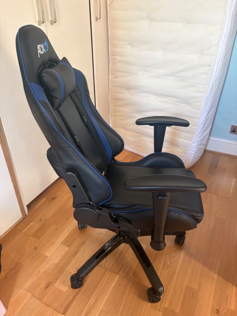 ADX Gaming Chair - Black and Blue, Good Condition