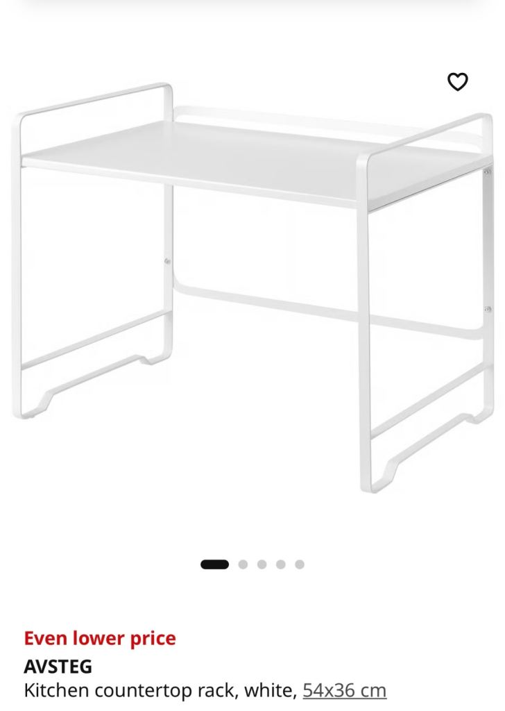 IKEA AVSTEG KITCHEN COUNTERTOP SHELF