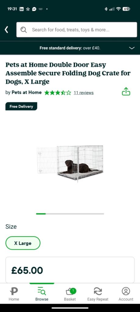 Extra Large dog cage 