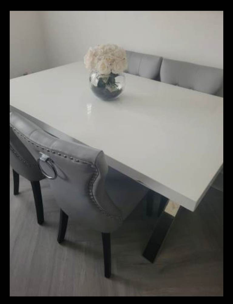 Dining table and chairs 