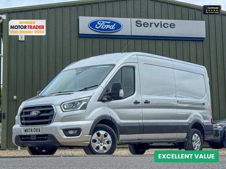 2024 Ford Transit AUTO LWB L3H2 Medium Roof 350 Limited Air Con Cam Nav Sensors EURO 6 Panel Van ...
