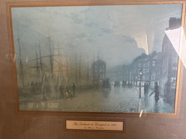 Framed Print 'The Docks at Liverpool in 1888' by Morris Henderson