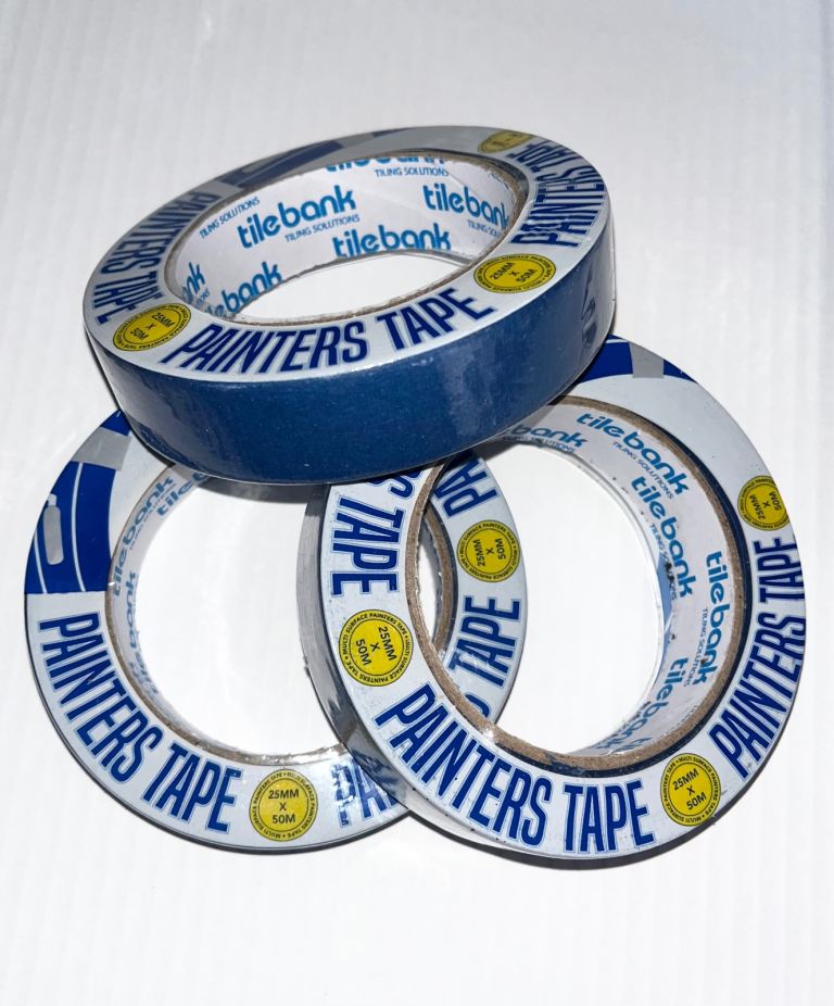 X3 Tilebank Painter's Tape – 25mm x 50M, Brand New Rolls Masking Tapes Bundle