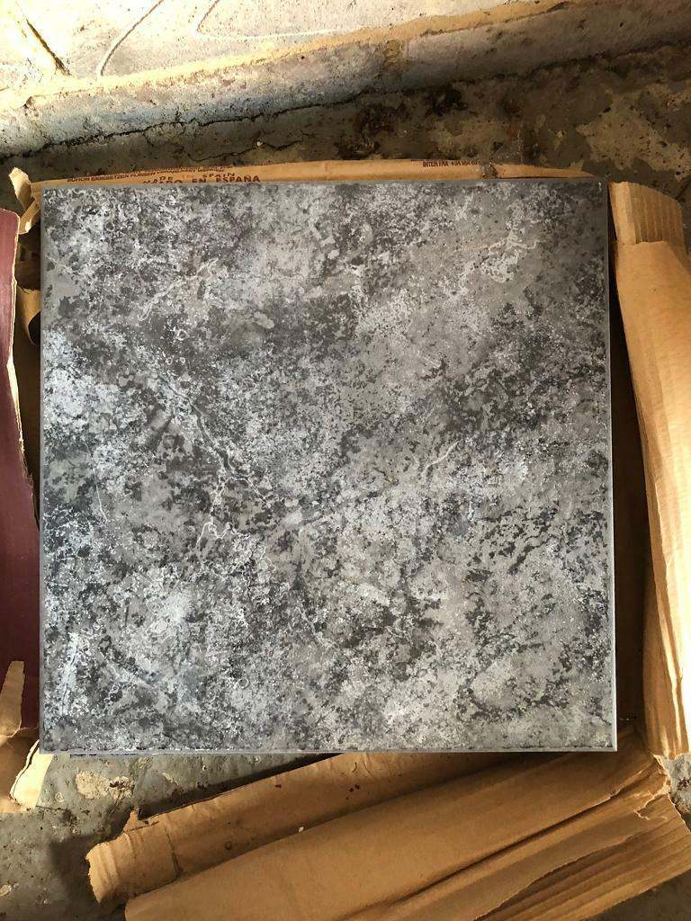 Spanish Ceramic Grey Floor tiles x 7 