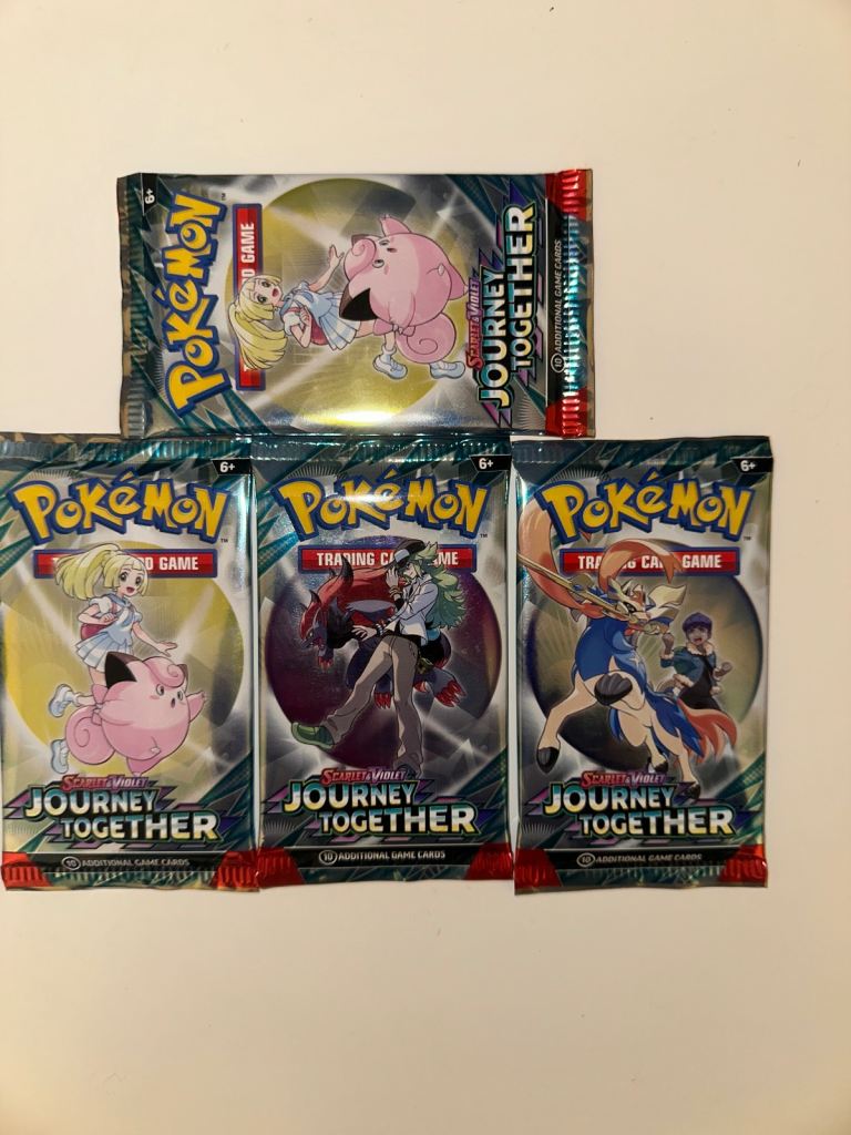Pokemon TCG Journey Together Booster Pack New Sealed x4