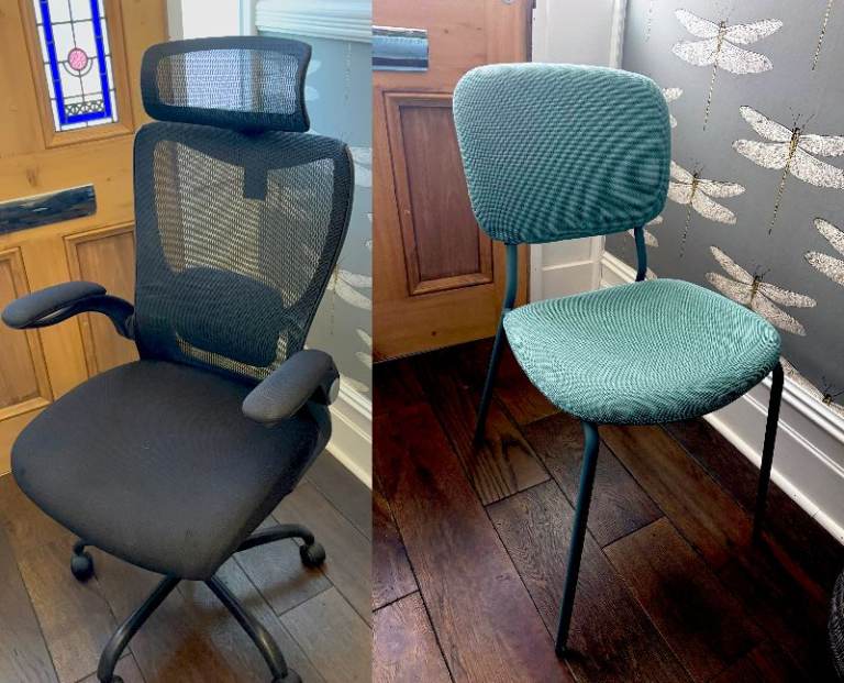 2 x Chairs - Free - Office Chair for plus an extra one