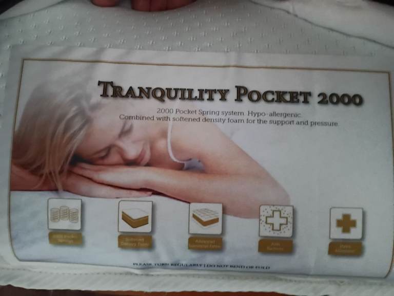 For grabs is a 5ft mattress top half memory  