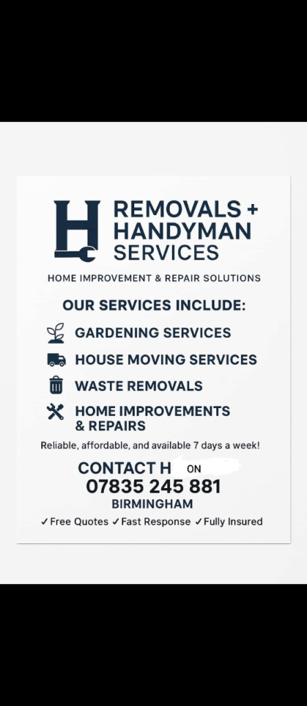 Waste removal and clearance gardening handyman 