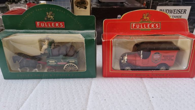 Fuller's Brewery Collectible Models – Horse Drawn & Van, NEW