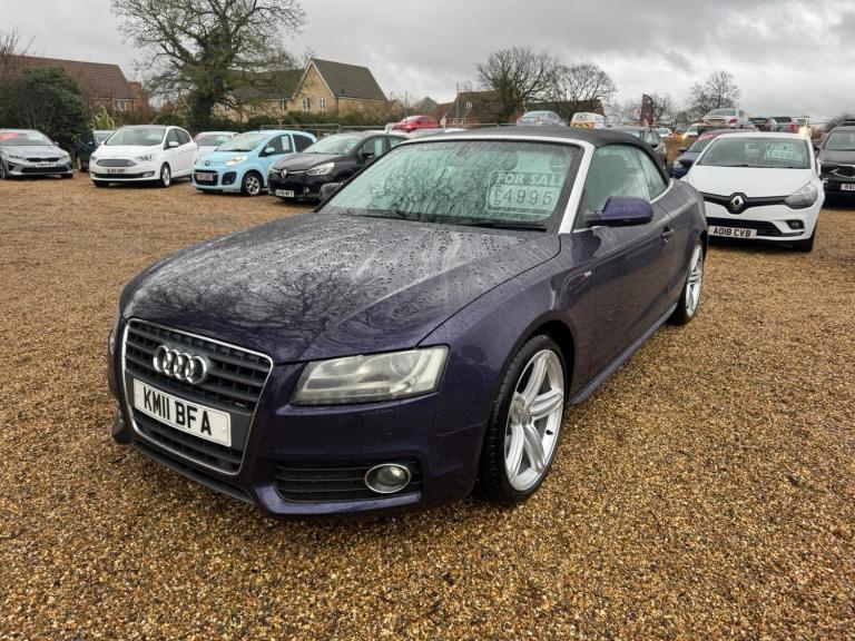 2011 Audi A5 2.0 TDI S Line 2dr [Start Stop] CONVERTIBLE Diesel Manual